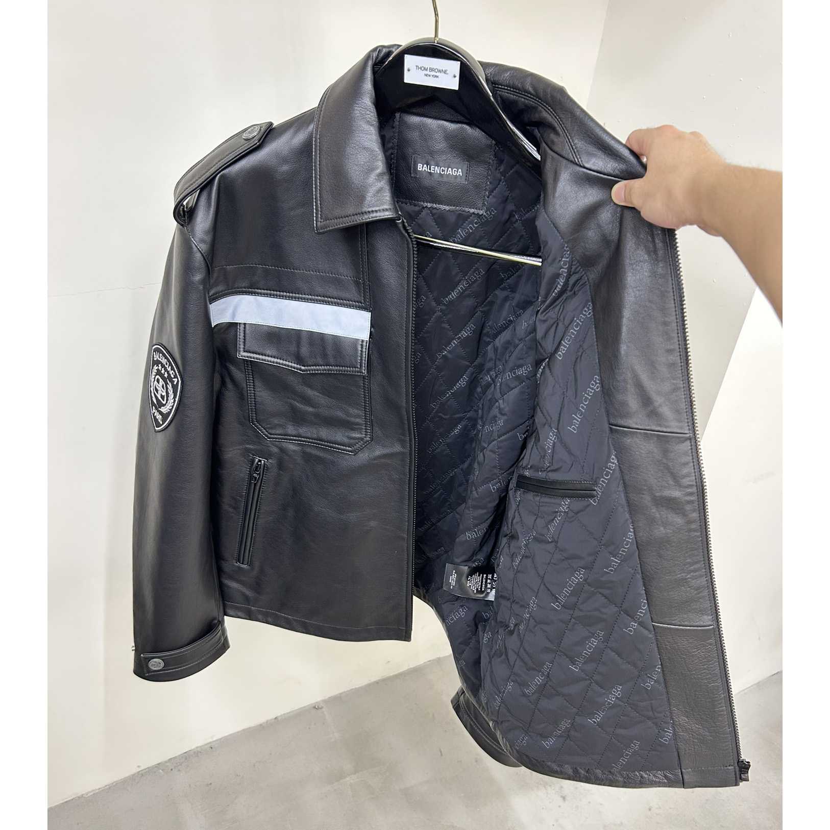 Balenciaga Paris Uniform Jacket In Black - PerfectKickZ