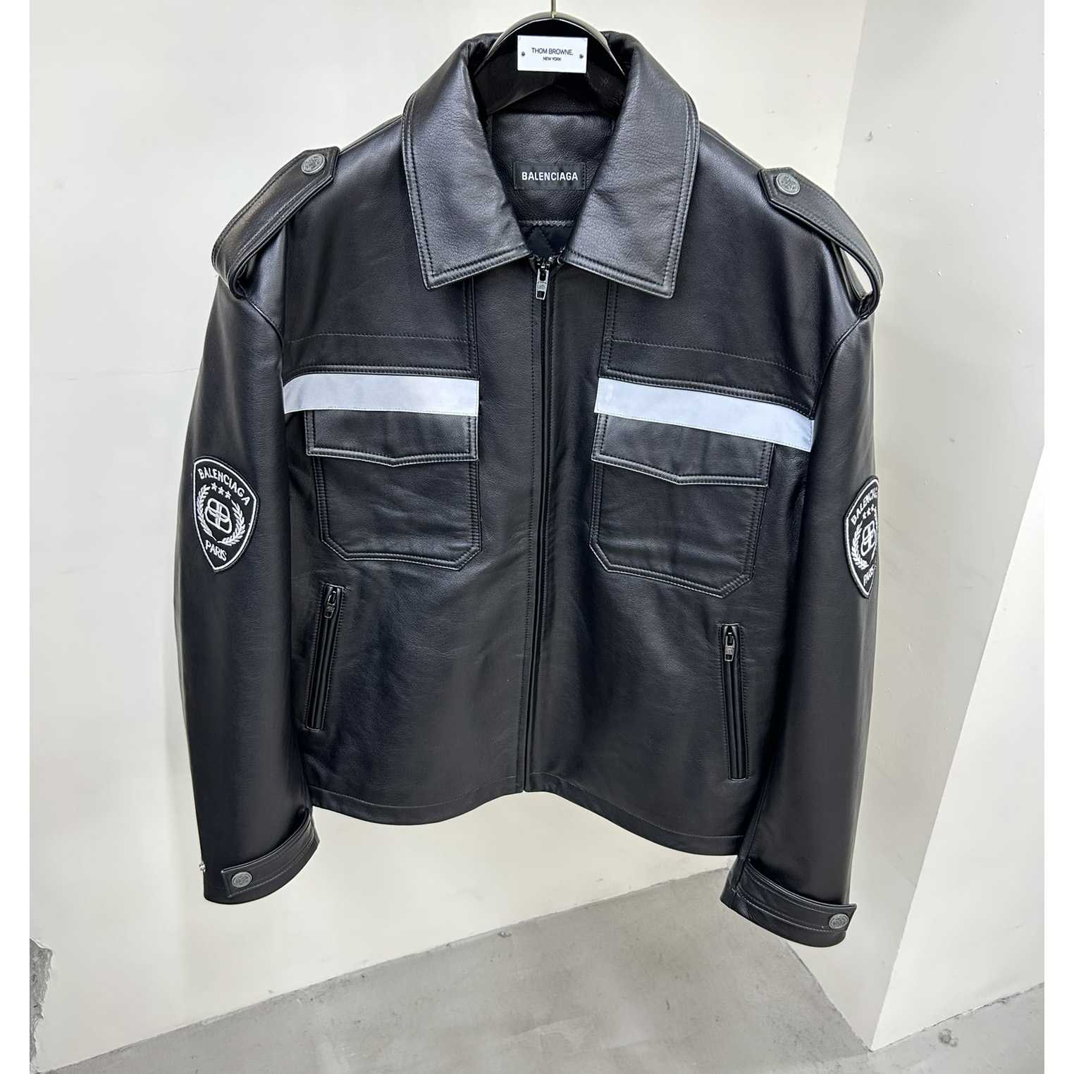 Balenciaga Paris Uniform Jacket In Black - PerfectKickZ