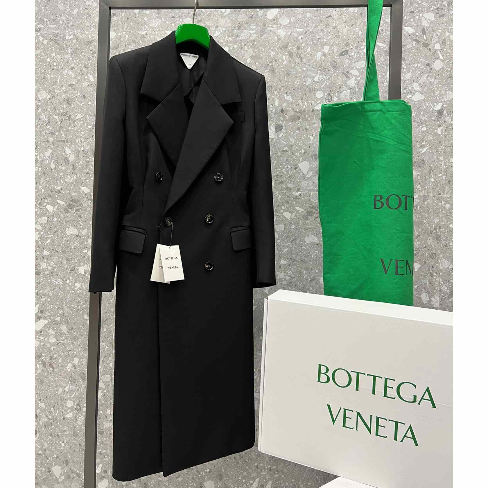 Bottega Veneta Compact Wool Coat - PerfectKickZ