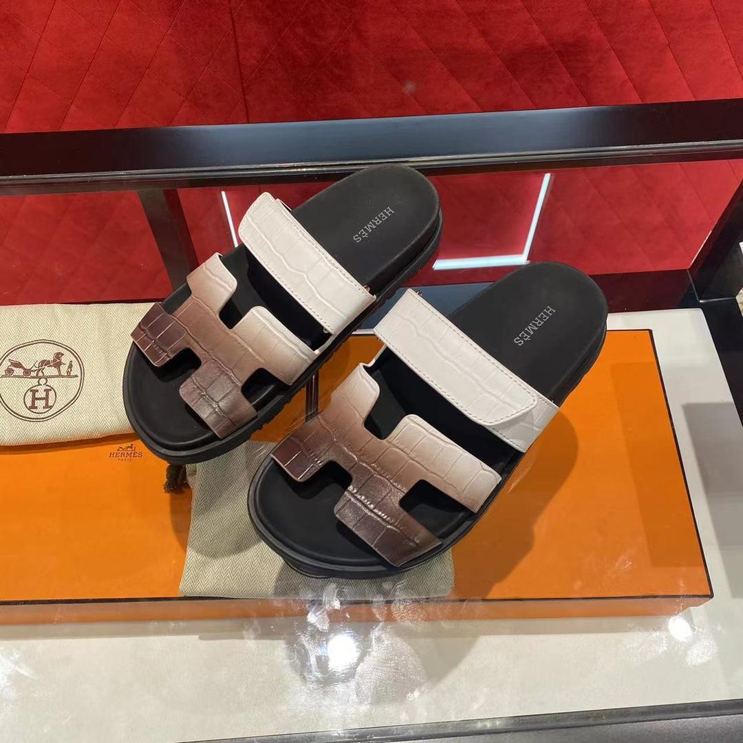 Hermes Authenticated Chypre Sandal - PerfectKickZ