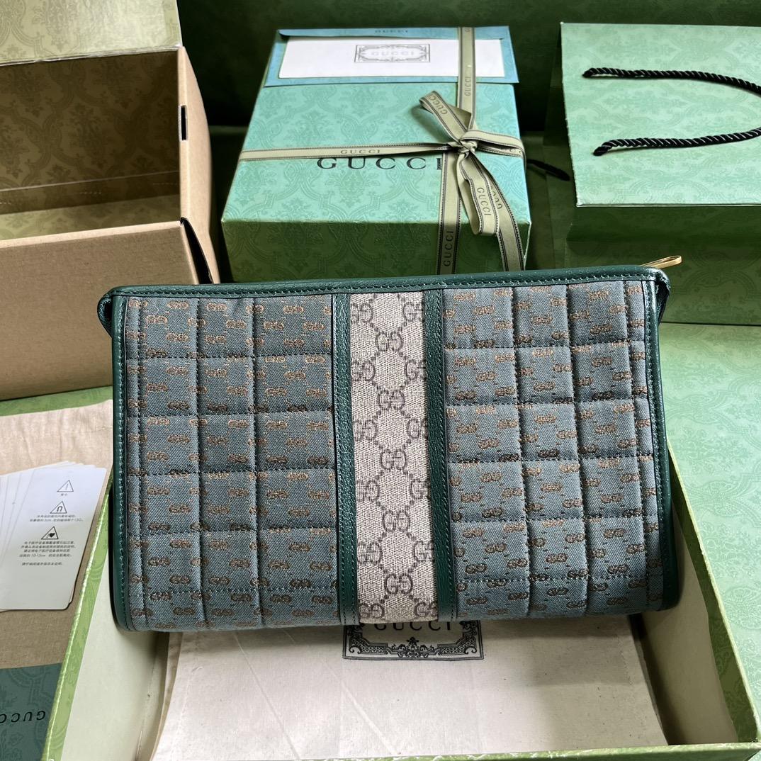 Gucci Mini GG Canvas Pouch (26-20-6cm) - PerfectKickZ