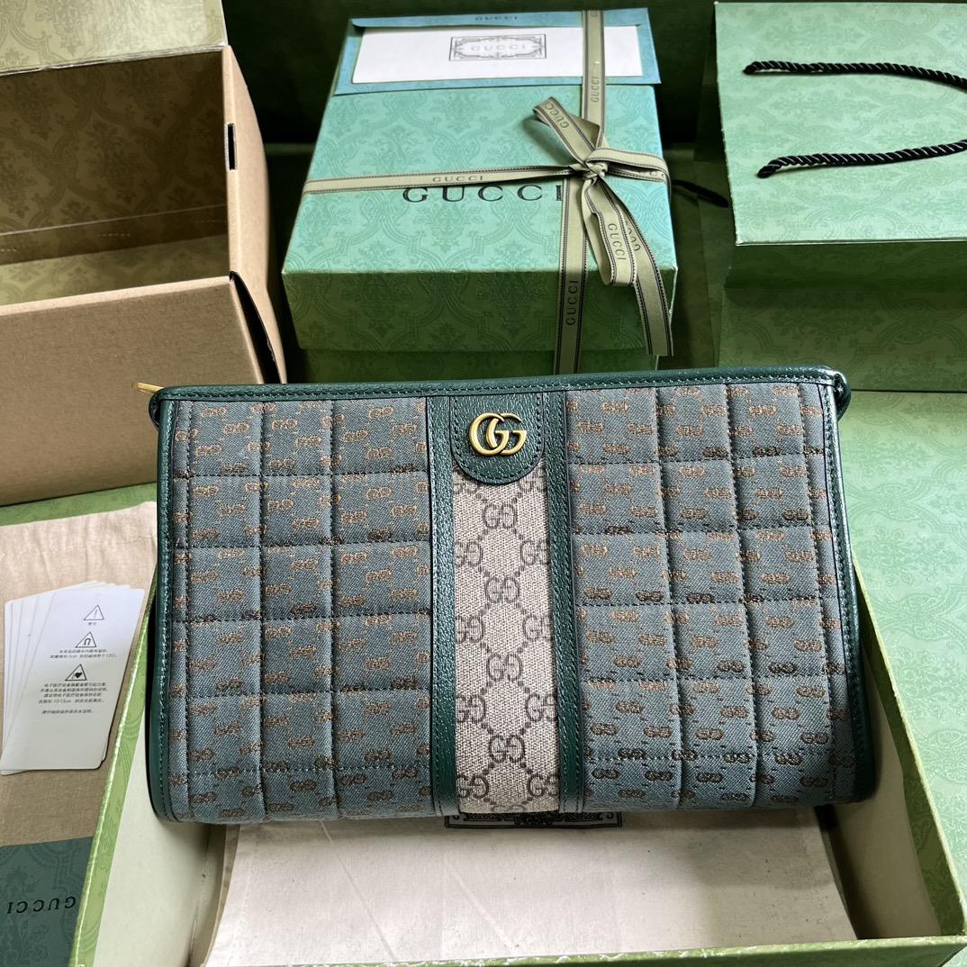Gucci Mini GG Canvas Pouch (26-20-6cm) - PerfectKickZ