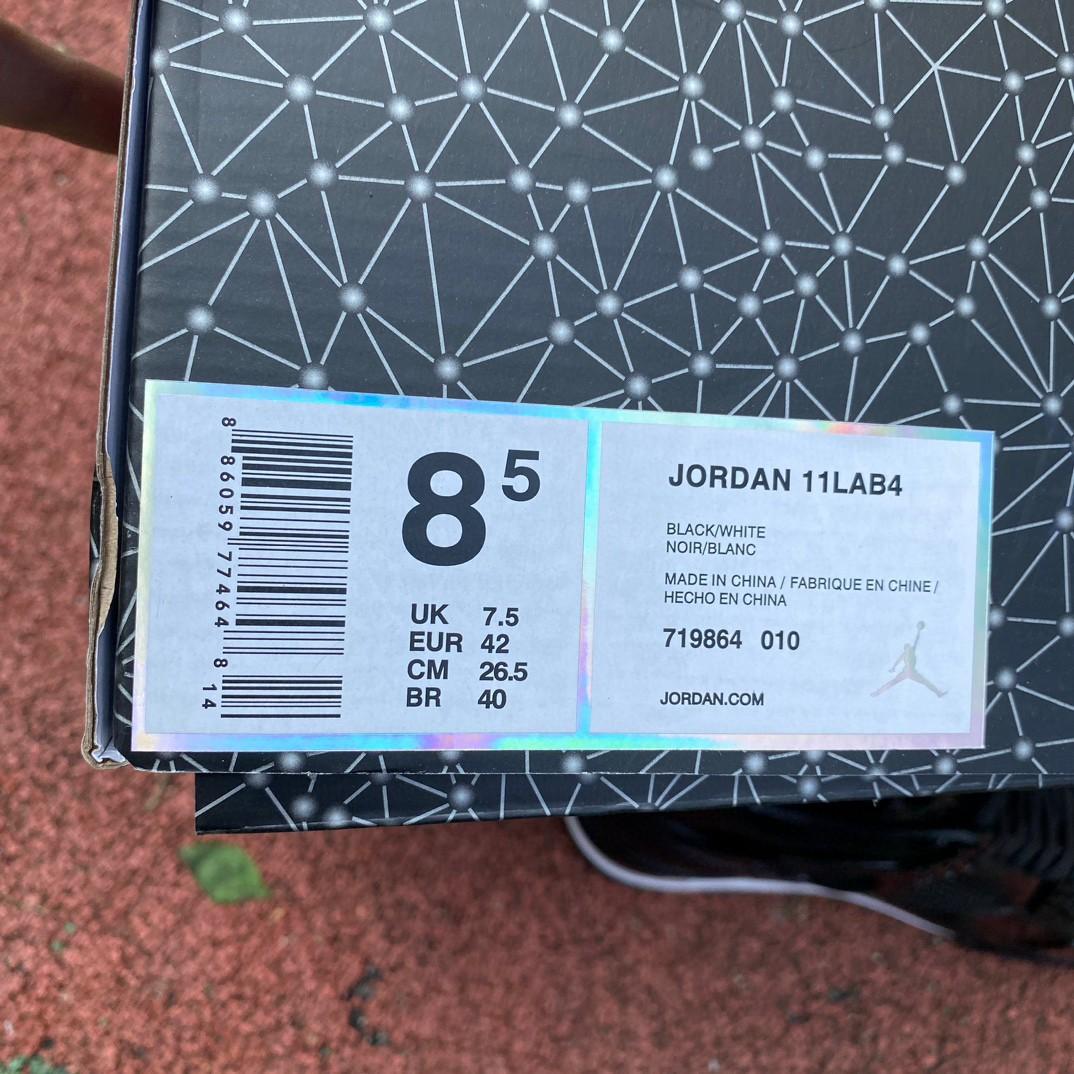 Air Jordan 4 Lab4 Black Sneakers    719864-010 - PerfectKickZ