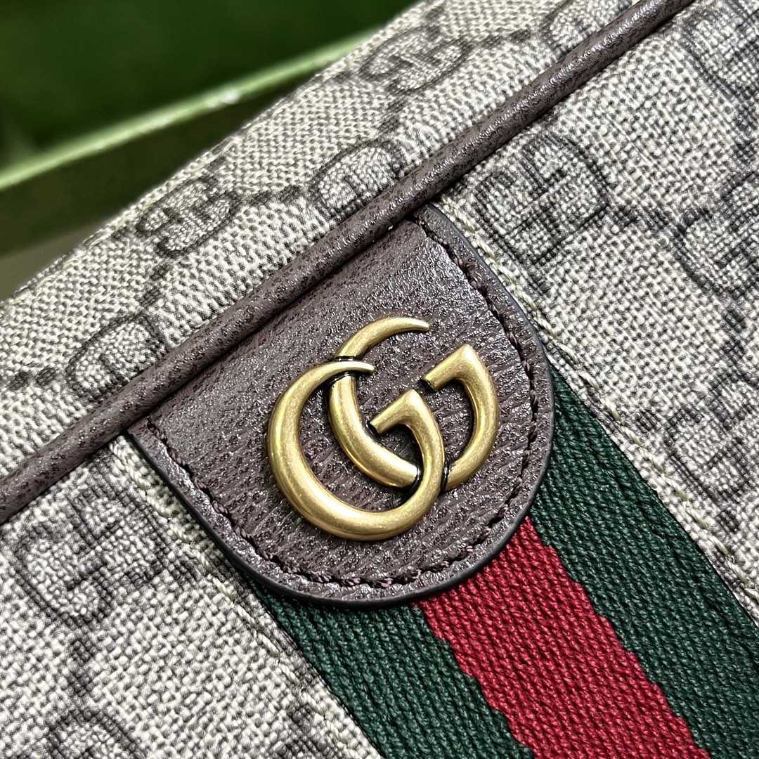 Gucci  Savoy Toiletry Case With Web (14.5x 23.5x 6.5cm) - 