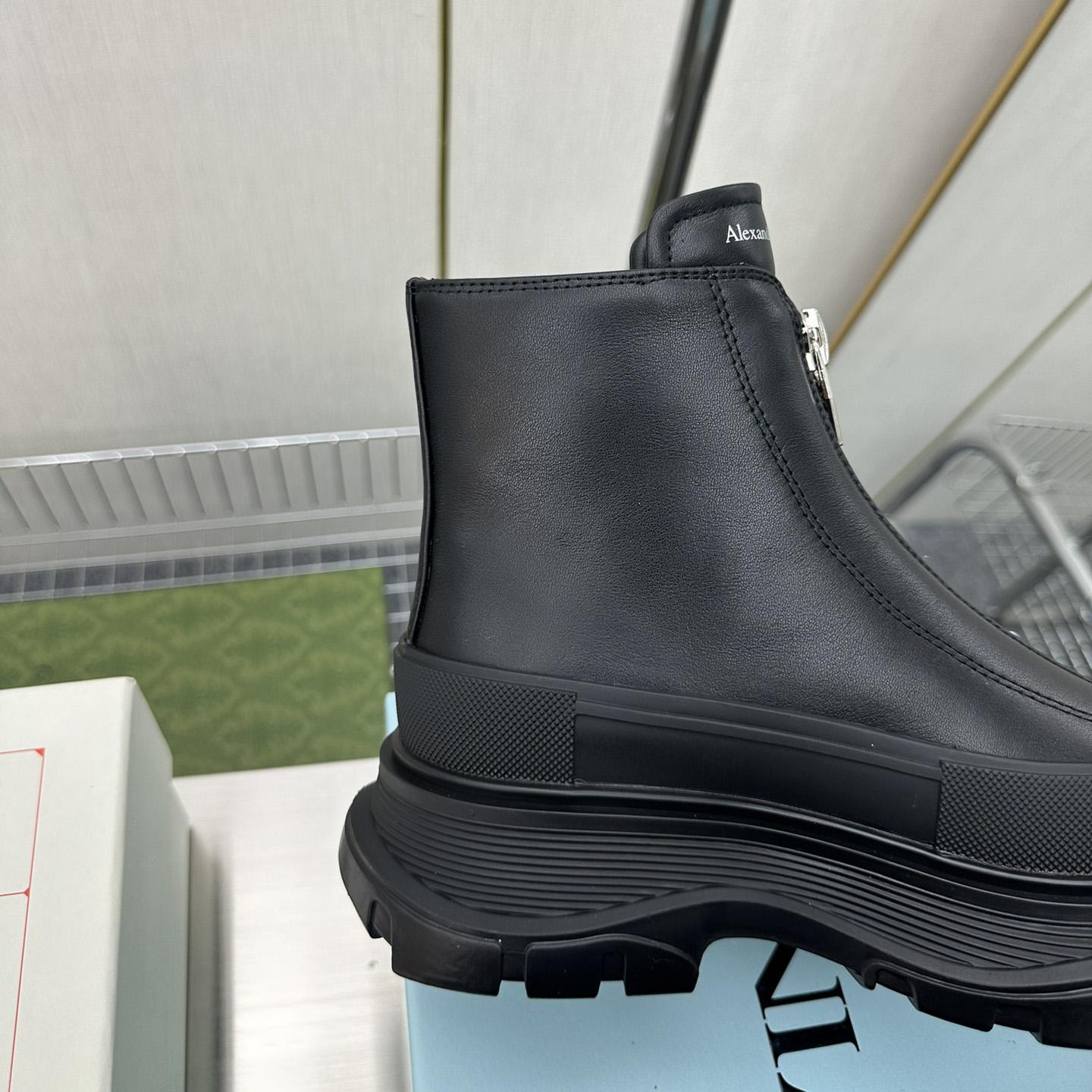 Alexander Mqueen Tread Slick Zip Boot In Black - PerfectKickZ
