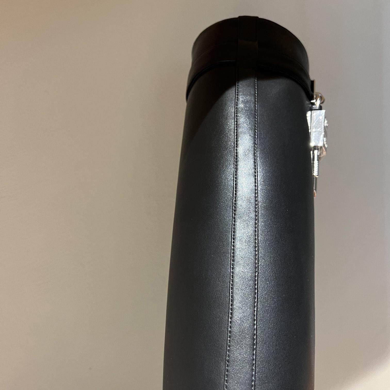 Givenchy Shark Lock Leather Knee-high Boots - 