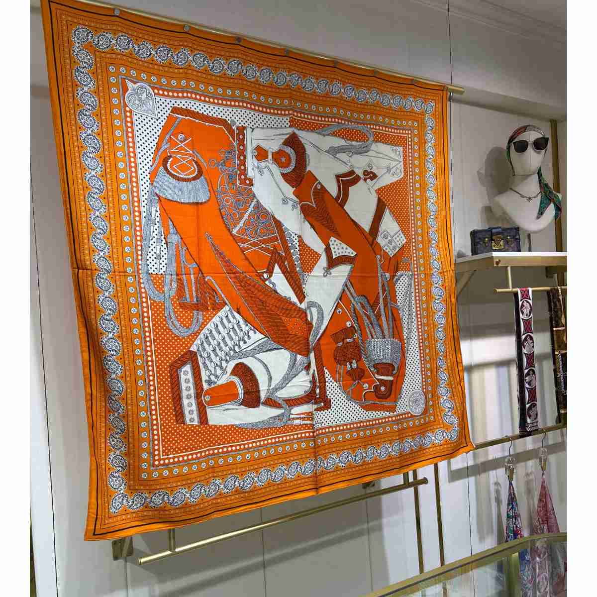 Hermes Zouaves et Dragons Bandana Shawl 140 - PerfectKickZ