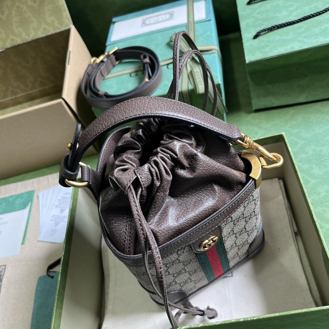 Gucci Ophidia GG Bucket Bag(18-16-5cm) - PerfectKickZ
