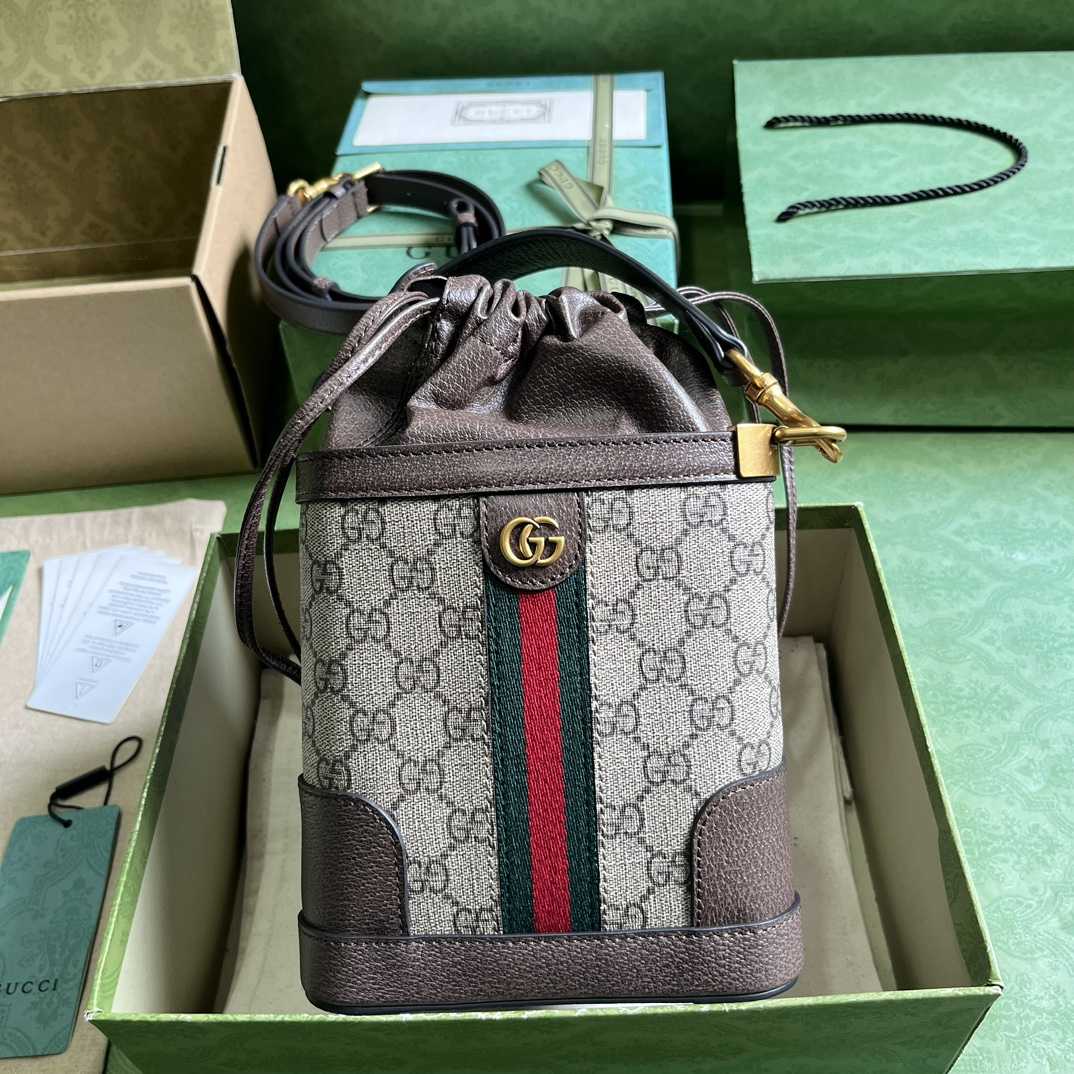 Gucci Ophidia GG Bucket Bag(18-16-5cm) - PerfectKickZ