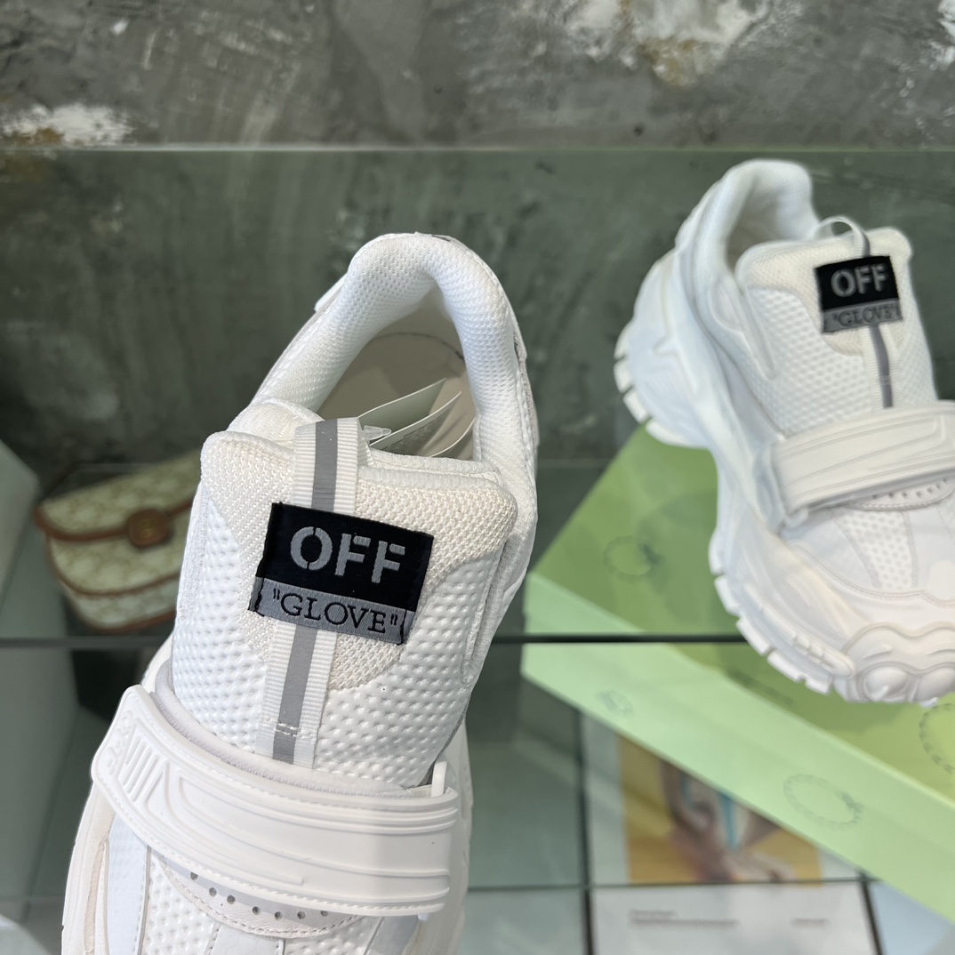 Off White Glove Slip-on Sneakers - PerfectKickZ