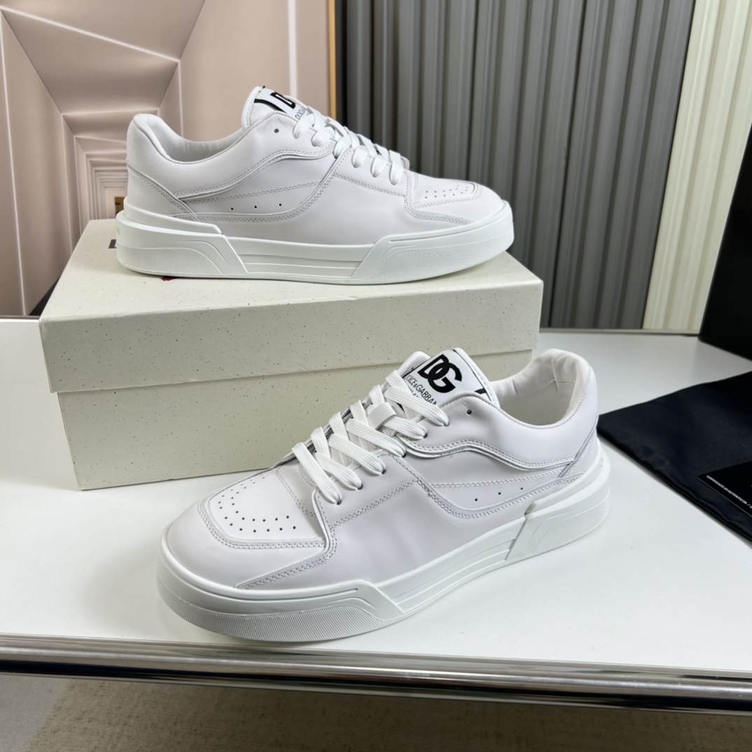 Dolce & Gabbana Calfskin nappa New Roma Sneakers - PerfectKickZ