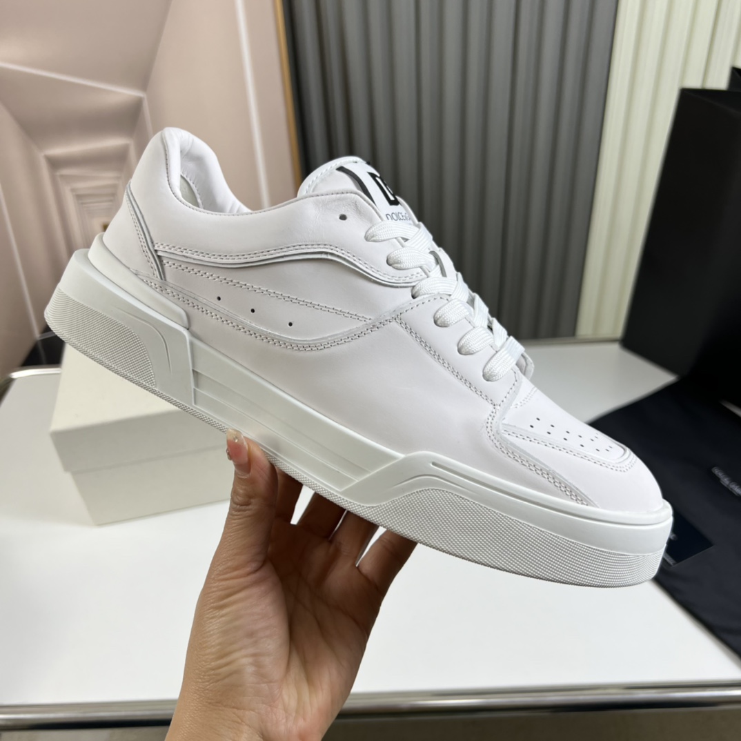 Dolce & Gabbana Calfskin nappa New Roma Sneakers - PerfectKickZ