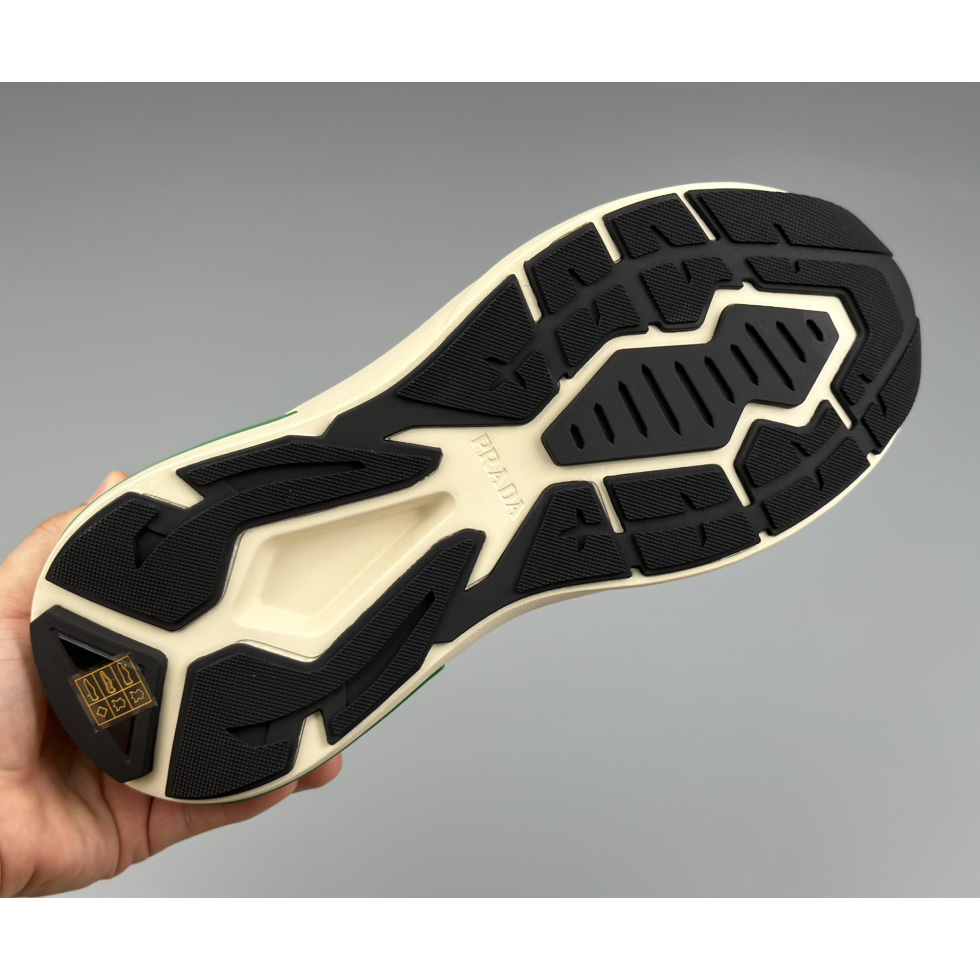 Prada Systeme Brushed Leather Sneakers With Bike Fabric And Suede  - PerfectKickZ