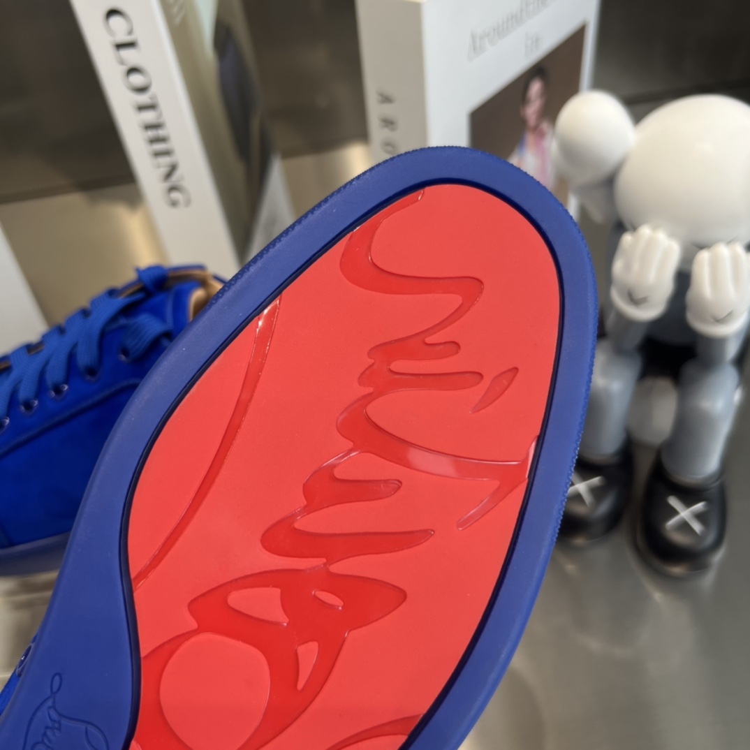 Christian Louboutin Louis Orlato Spiked Low-Top Sneakers - PerfectKickZ