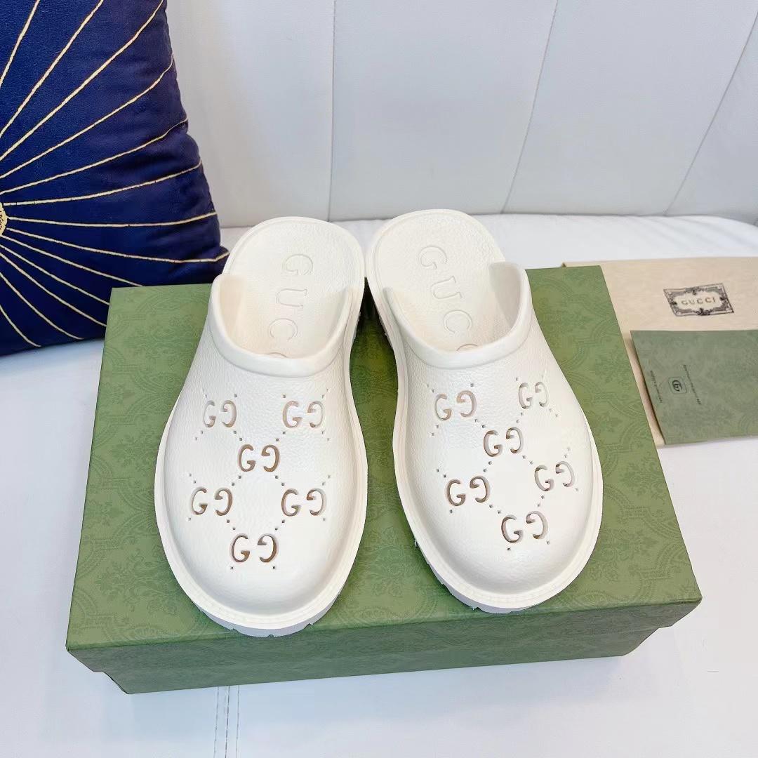 Gucci Platform Perforated G Sandal - 