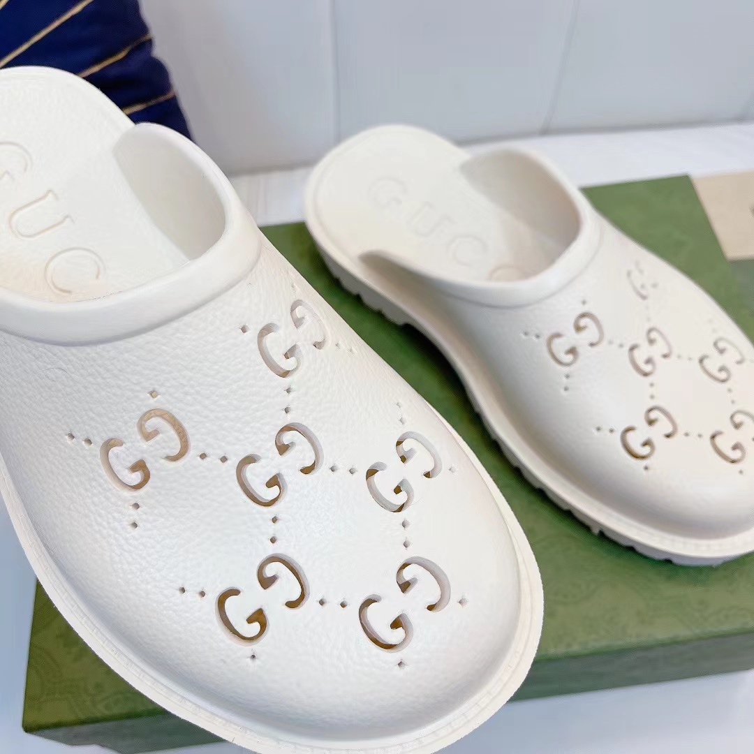 Gucci Platform Perforated G Sandal - 