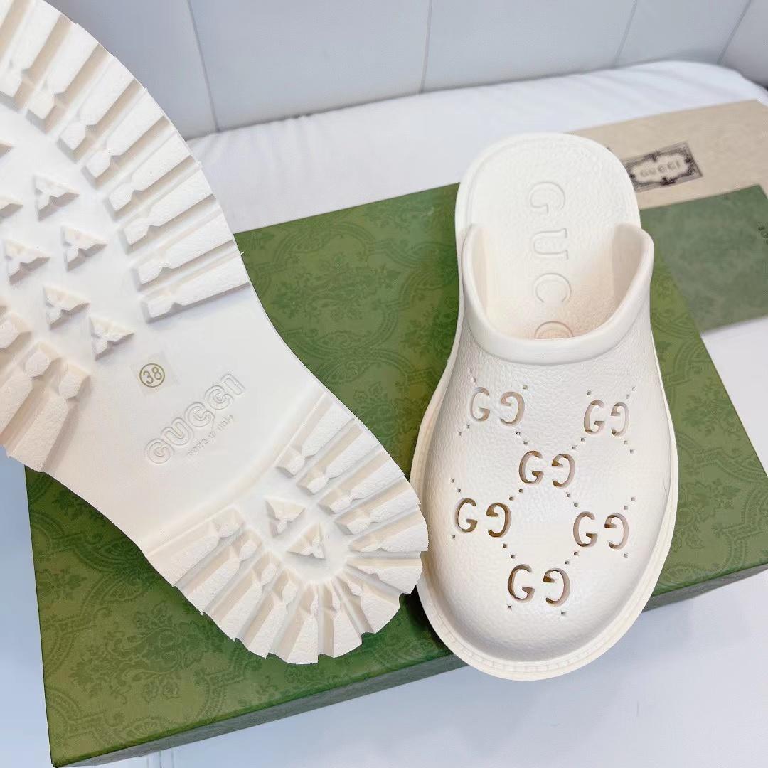 Gucci Platform Perforated G Sandal - 