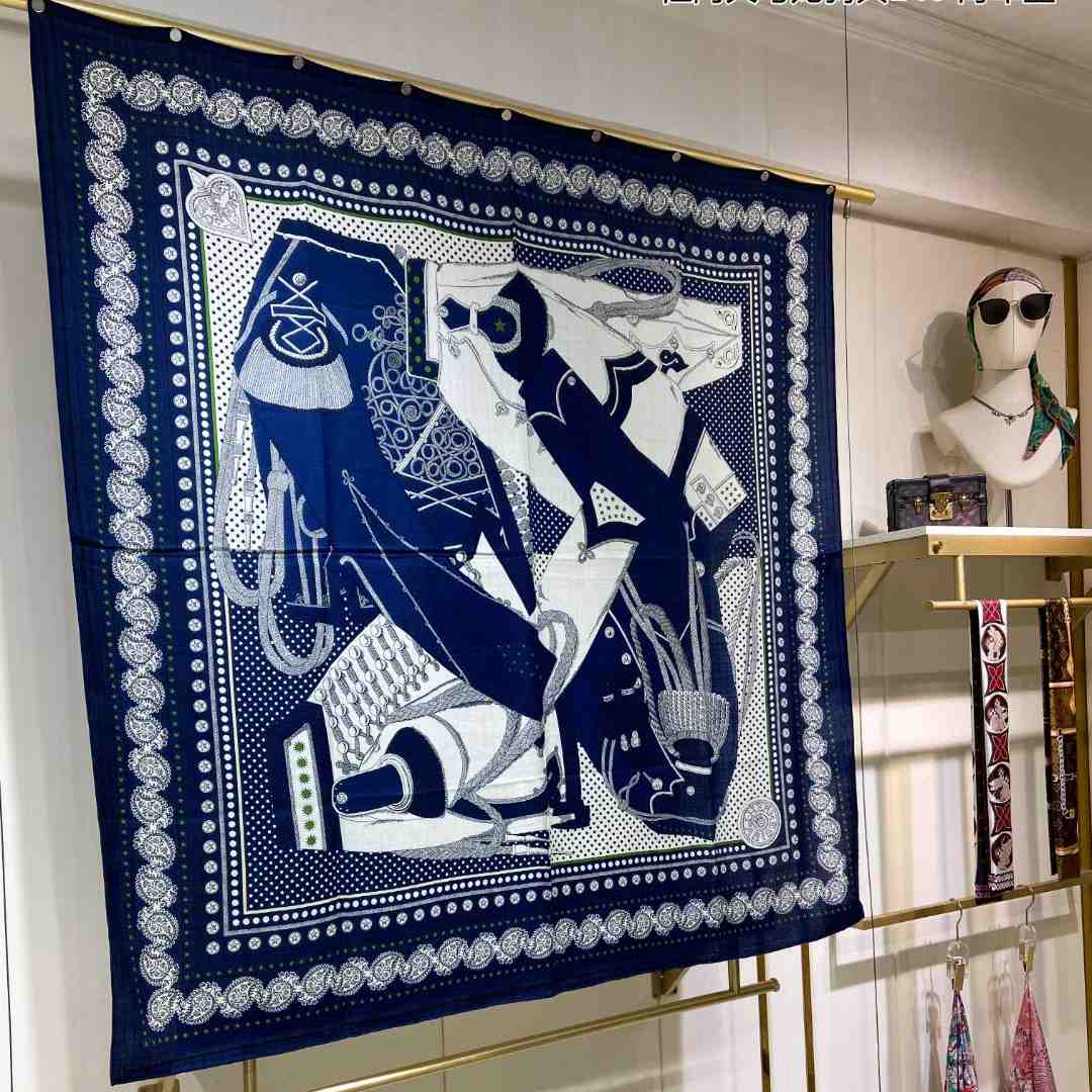 Hermes Zouaves et Dragons Bandana Shawl 140 - PerfectKickZ