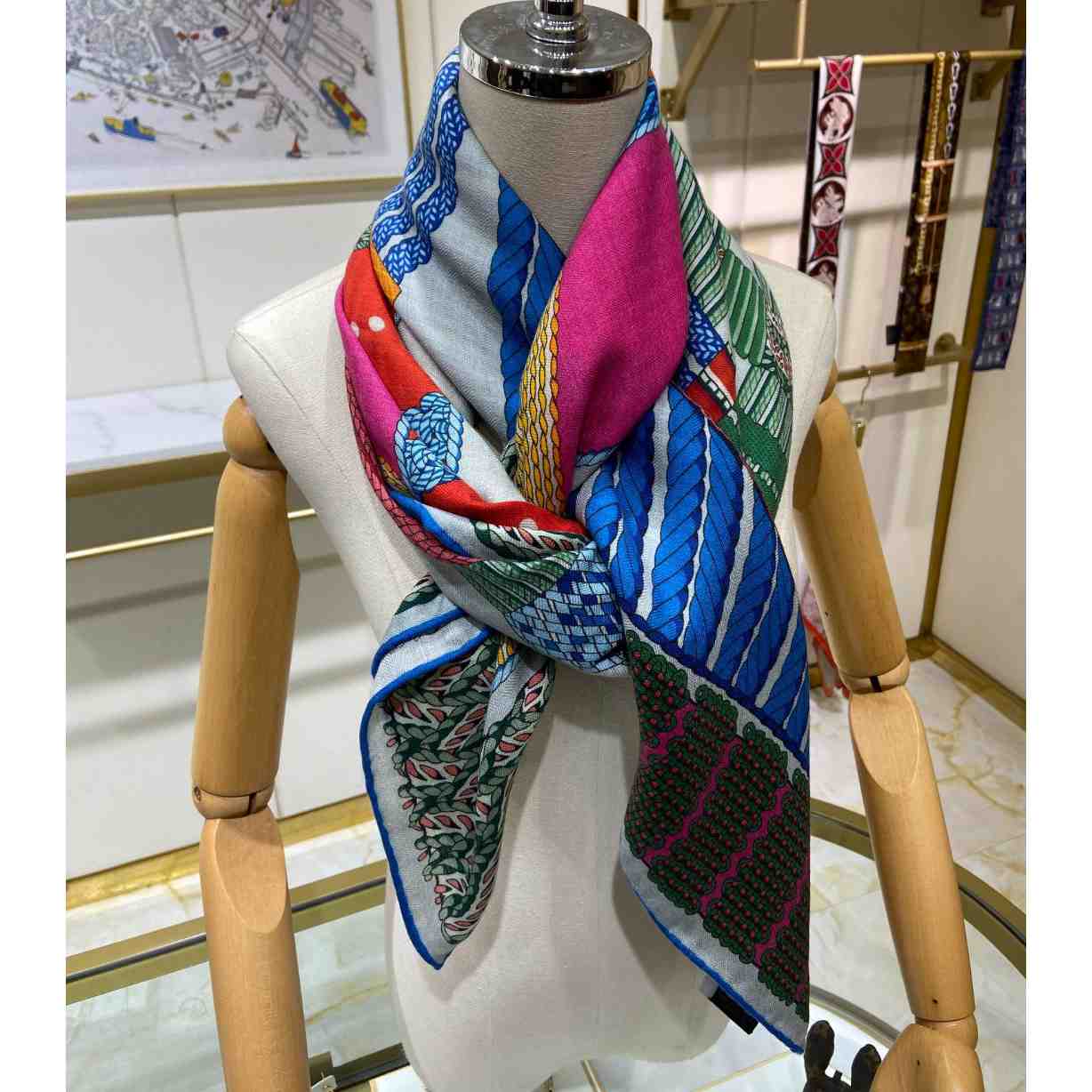 Hermes Dressage Tressage Shawl 140 - PerfectKickZ