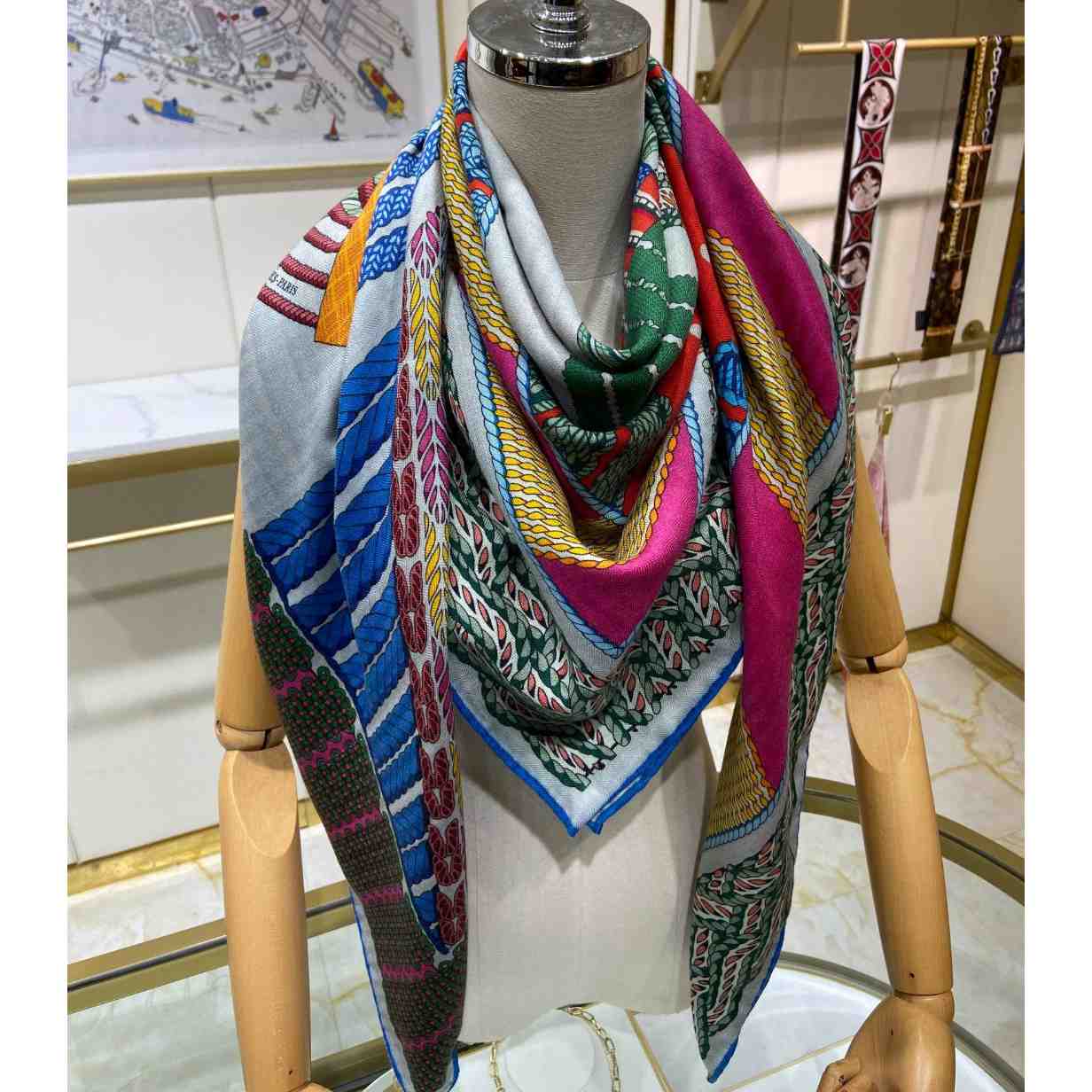 Hermes Dressage Tressage Shawl 140 - PerfectKickZ