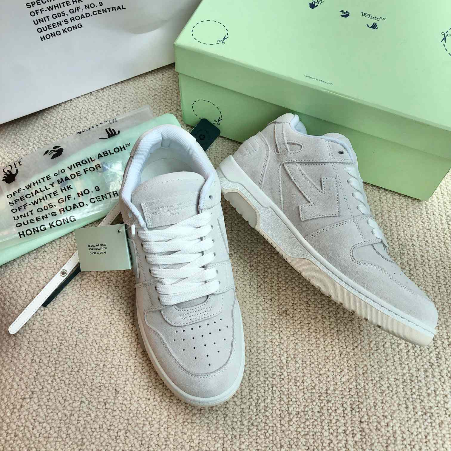 Off White Out Of Office Calf Calf Leather Sneaker - PerfectKickZ