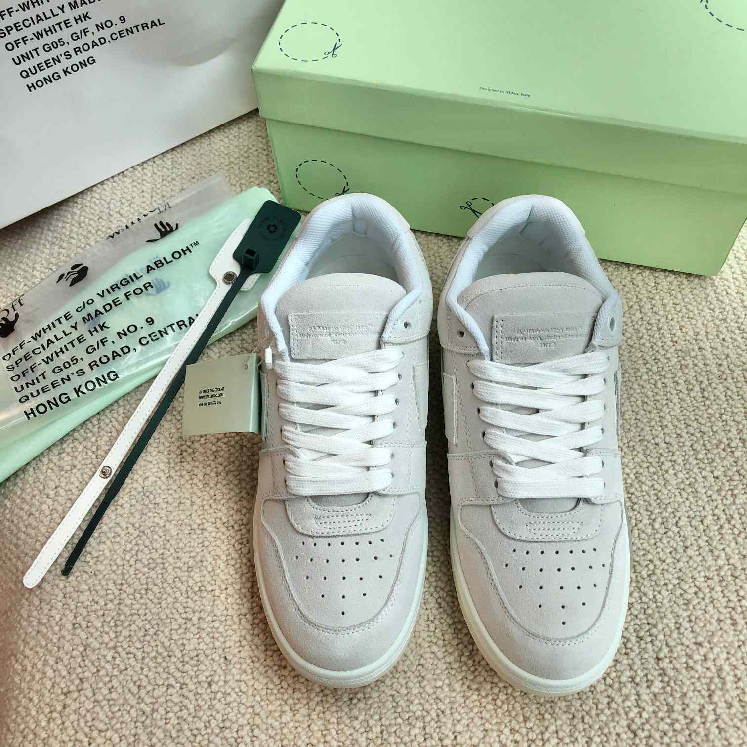 Off White Out Of Office Calf Calf Leather Sneaker - PerfectKickZ