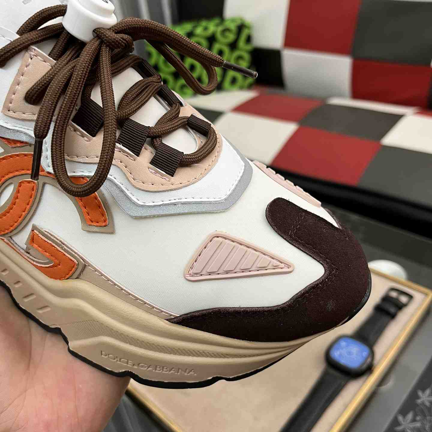 Dolce & Gabbana Mixed-materials Daymaster Sneakers - PerfectKickZ