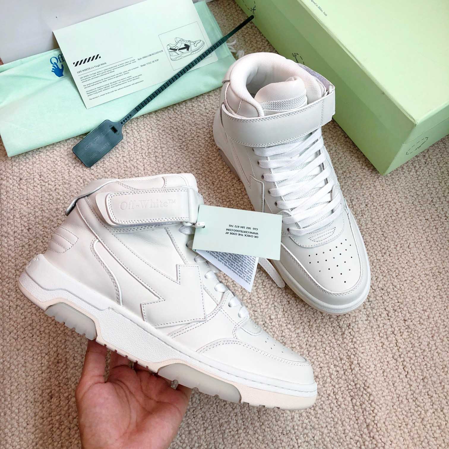 Off White Out Of Office Mid Top Sneaker - PerfectKickZ