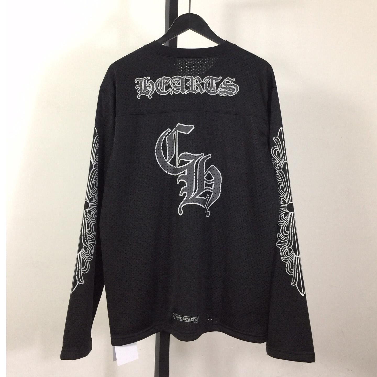 Chrome Heart Sports Mesh Warm Up Jersey Black - PerfectKickZ