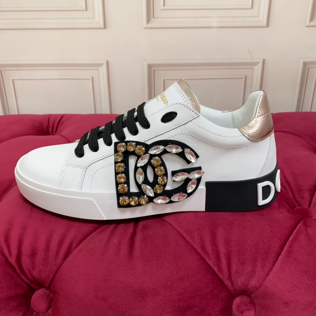 Dolce & Gabbana Calfskin Portofino Sneakers - PerfectKickZ