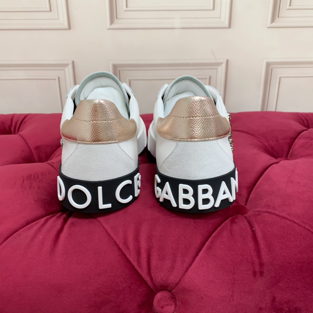 Dolce & Gabbana Calfskin Portofino Sneakers - PerfectKickZ