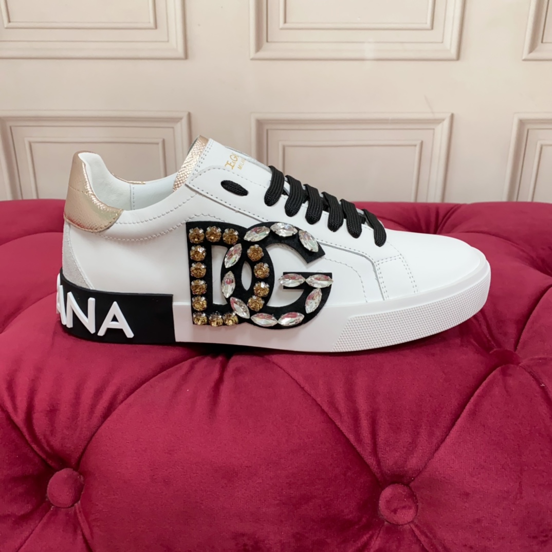 Dolce & Gabbana Calfskin Portofino Sneakers - PerfectKickZ