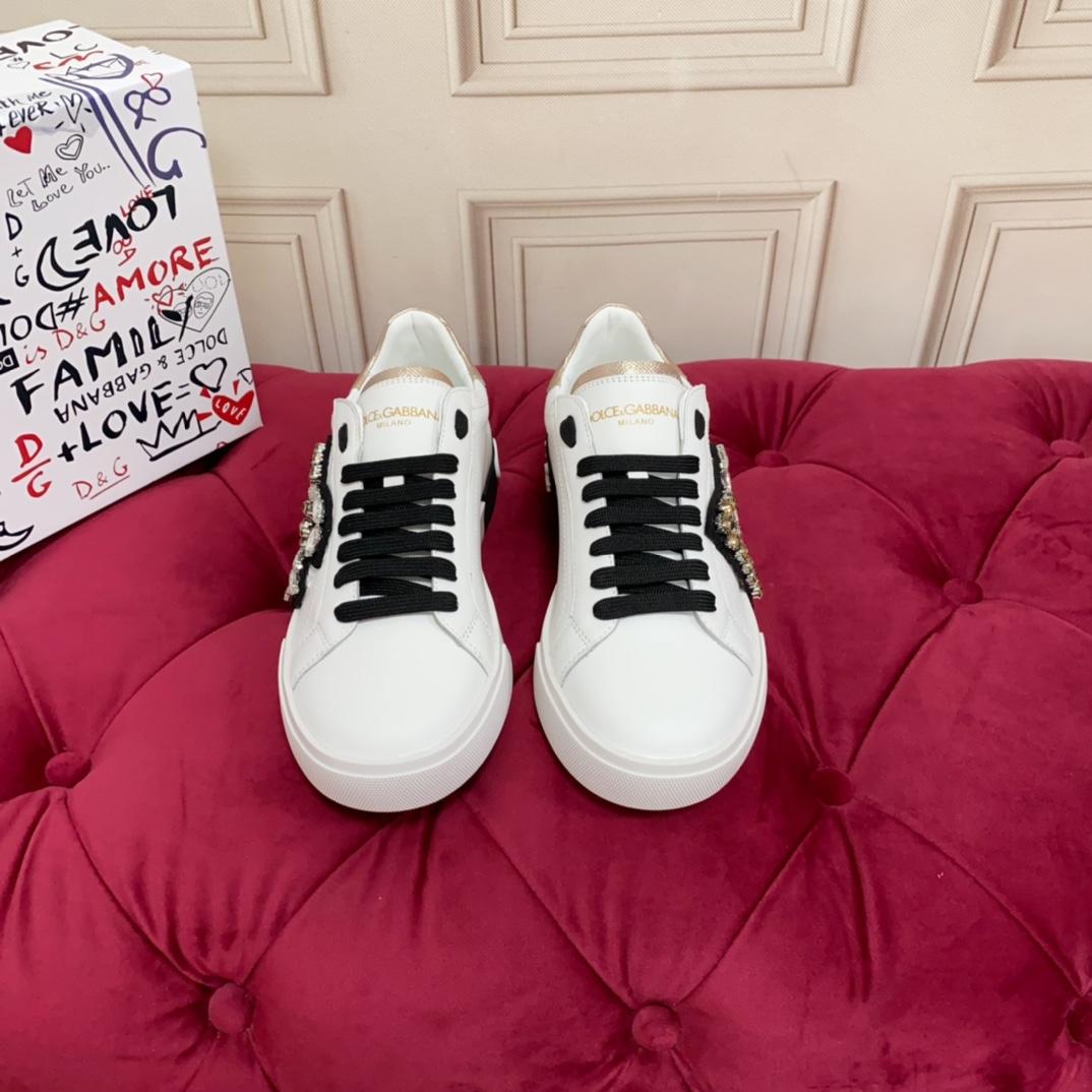 Dolce & Gabbana Calfskin Portofino Sneakers - PerfectKickZ