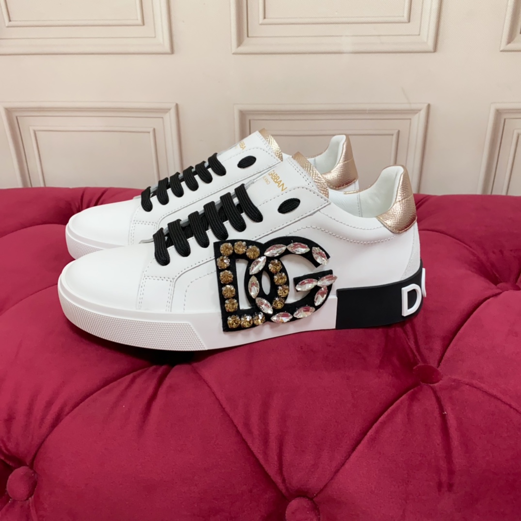 Dolce & Gabbana Calfskin Portofino Sneakers - PerfectKickZ