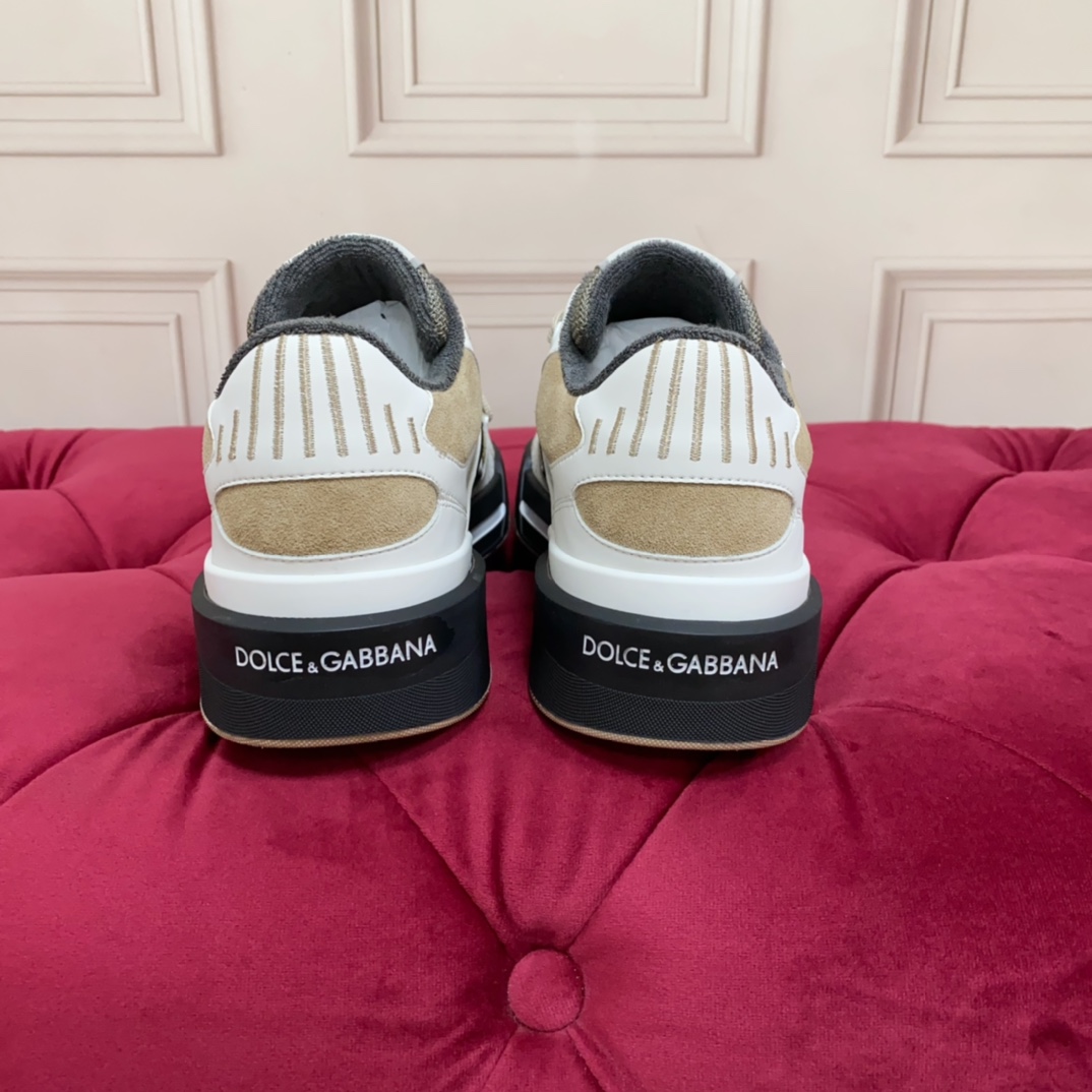 Dolce & Gabbana Mixed-material New Roma Sneakers - PerfectKickZ