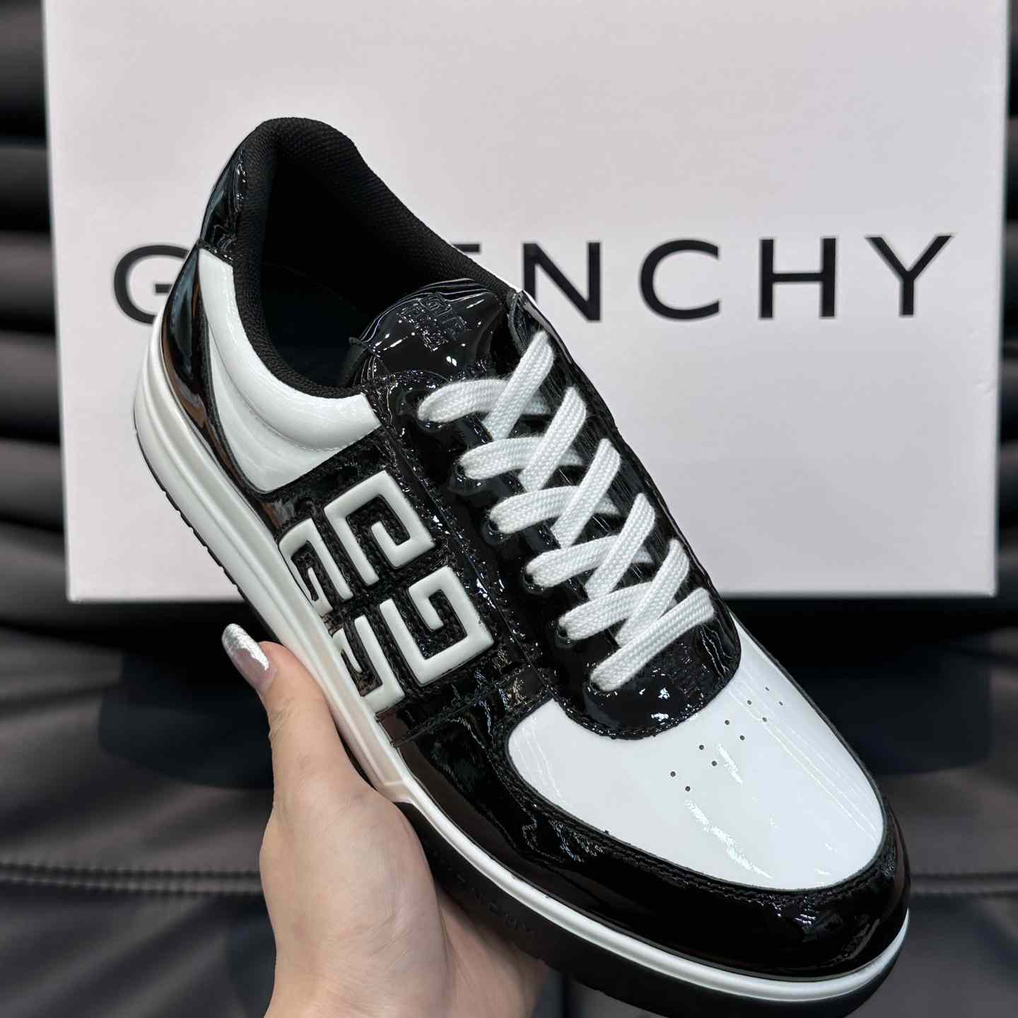 Givenchy G4 Sneakers In Patent Leather - PerfectKickZ