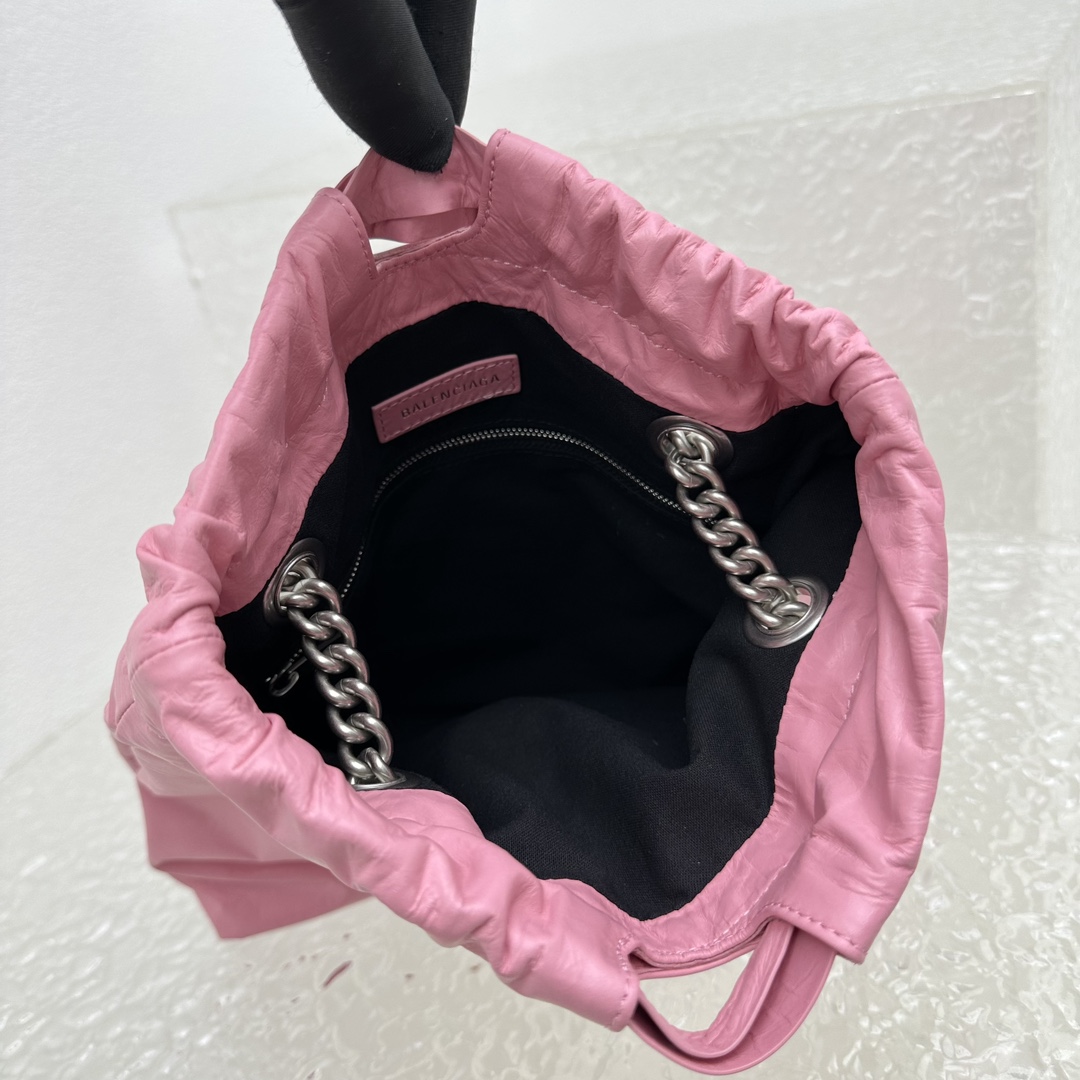 Balenciaga Crush Small Tote Bag In Pink(27X10X32CM) - PerfectKickZ