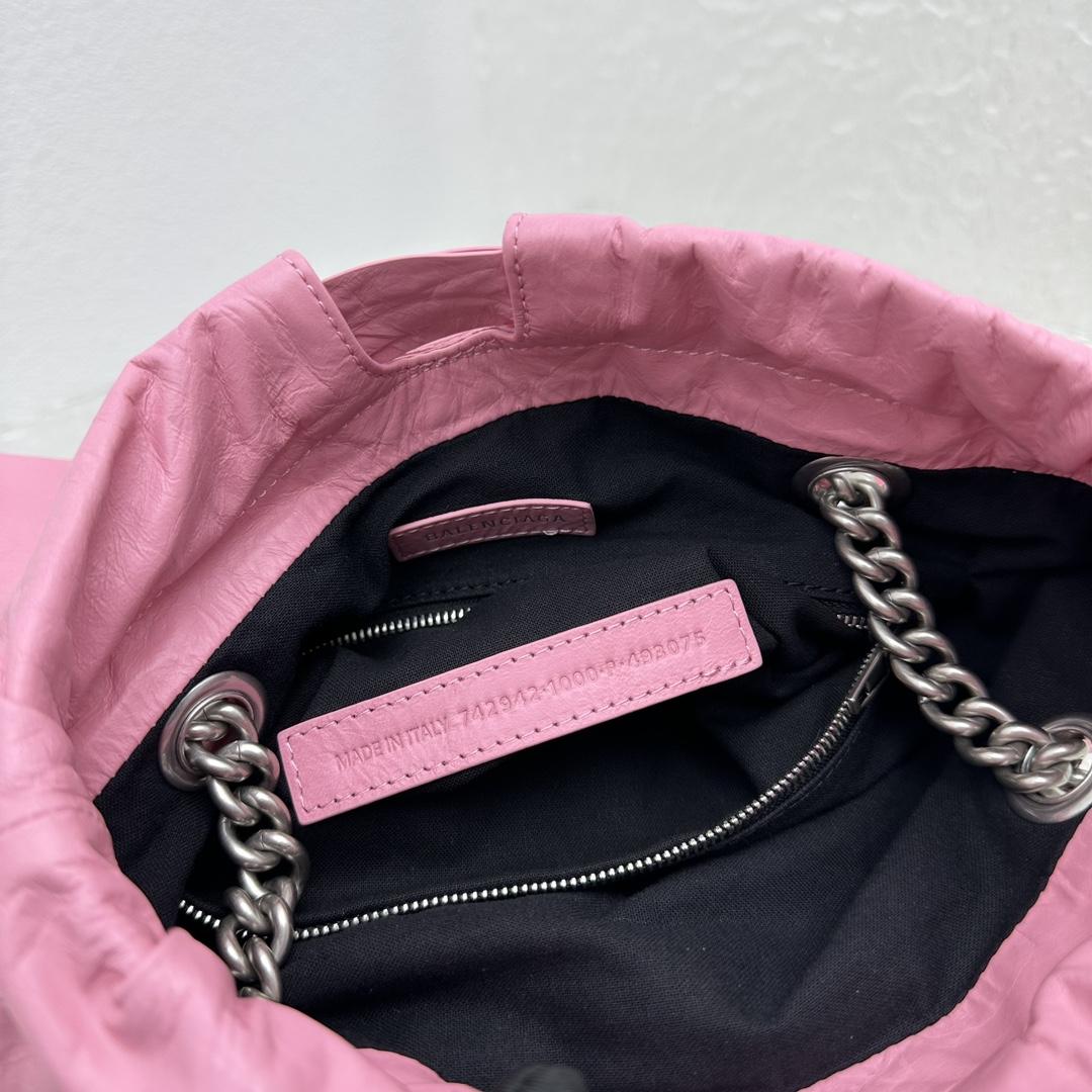 Balenciaga Crush Small Tote Bag In Pink(27X10X32CM) - PerfectKickZ