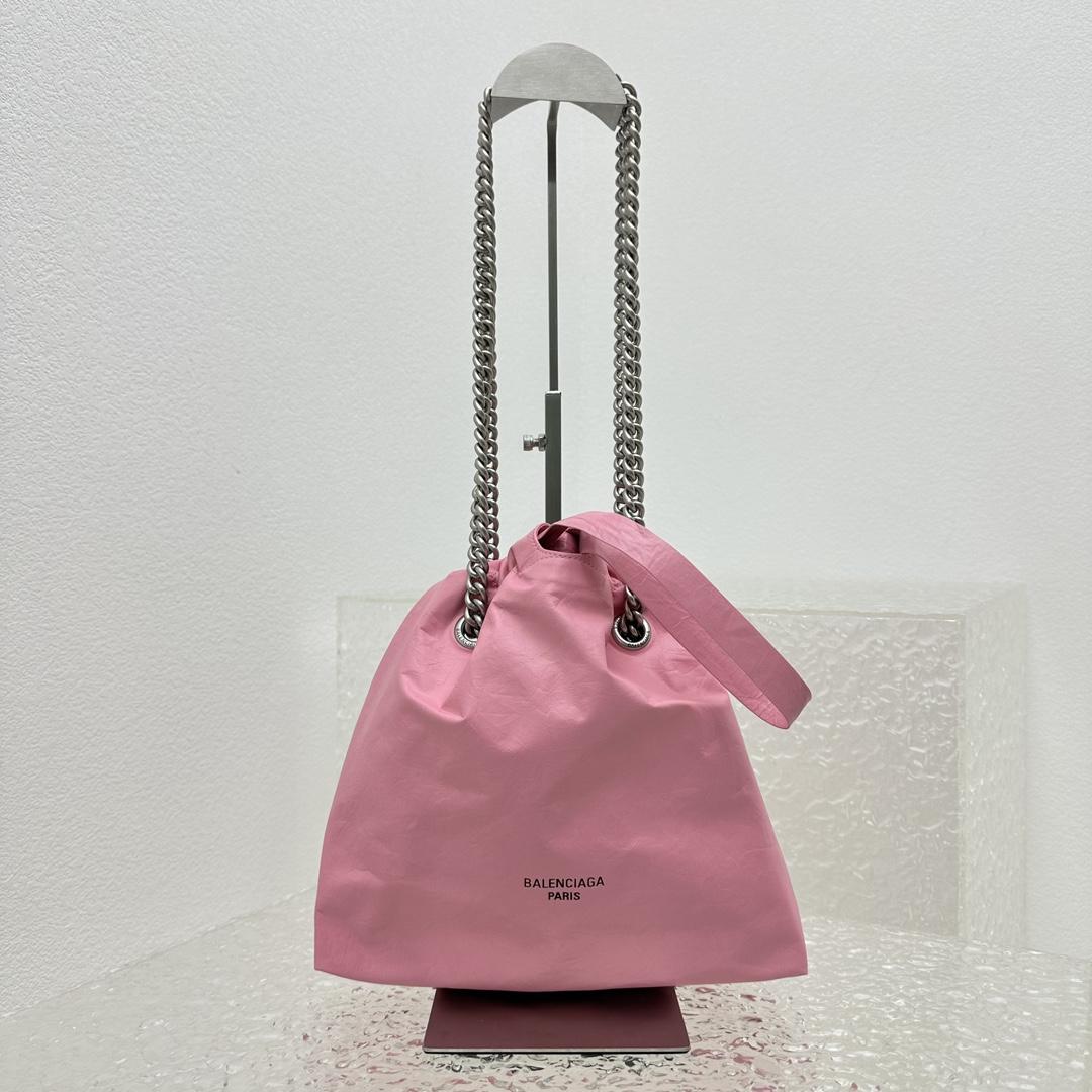 Balenciaga Crush Small Tote Bag In Pink(27X10X32CM) - PerfectKickZ
