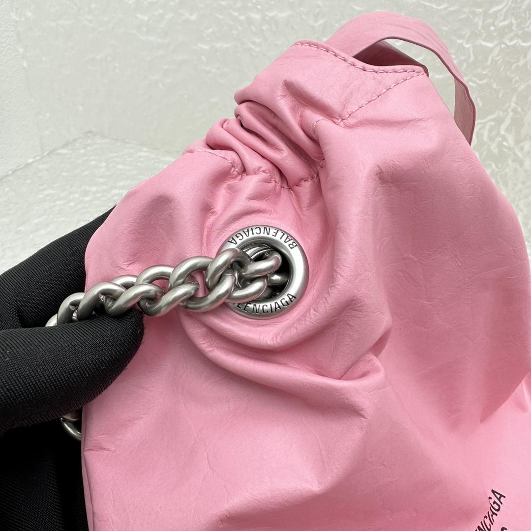Balenciaga Crush Small Tote Bag In Pink(27X10X32CM) - PerfectKickZ