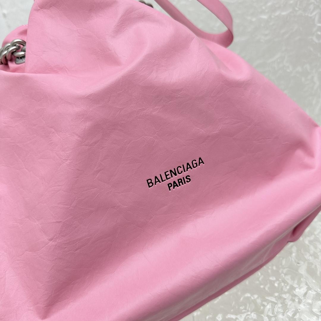 Balenciaga Crush Small Tote Bag In Pink(27X10X32CM) - PerfectKickZ