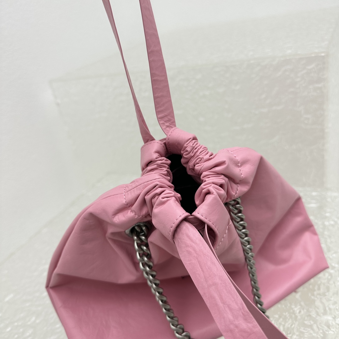 Balenciaga Crush Small Tote Bag In Pink(27X10X32CM) - PerfectKickZ