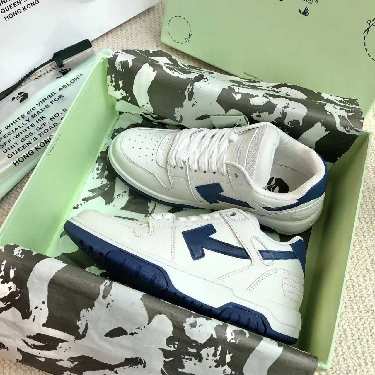 Off White Out Of Office Calf Leather Sneaker - PerfectKickZ