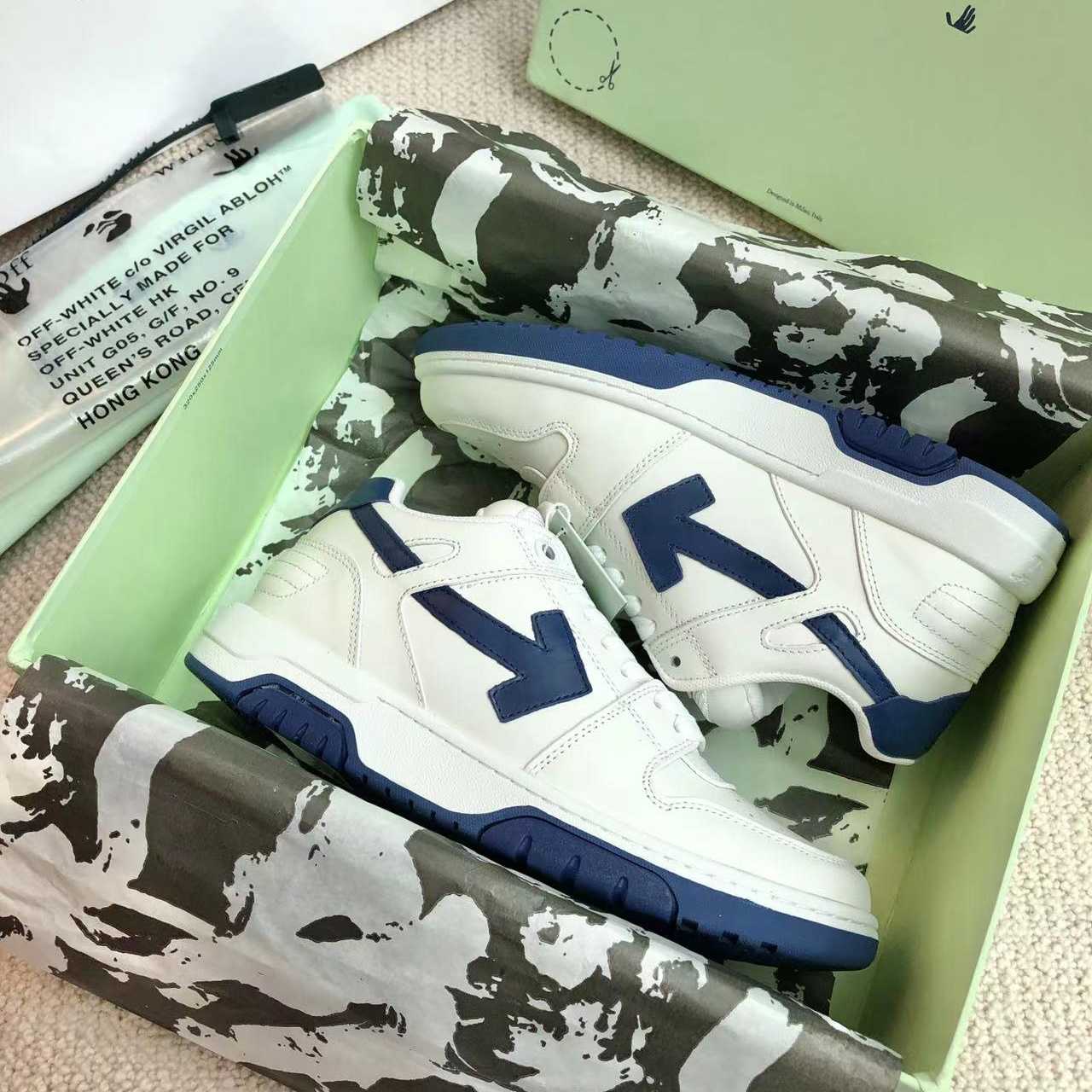 Off White Out Of Office Calf Leather Sneaker - PerfectKickZ
