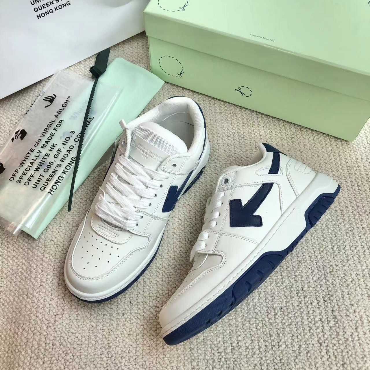 Off White Out Of Office Calf Leather Sneaker - PerfectKickZ