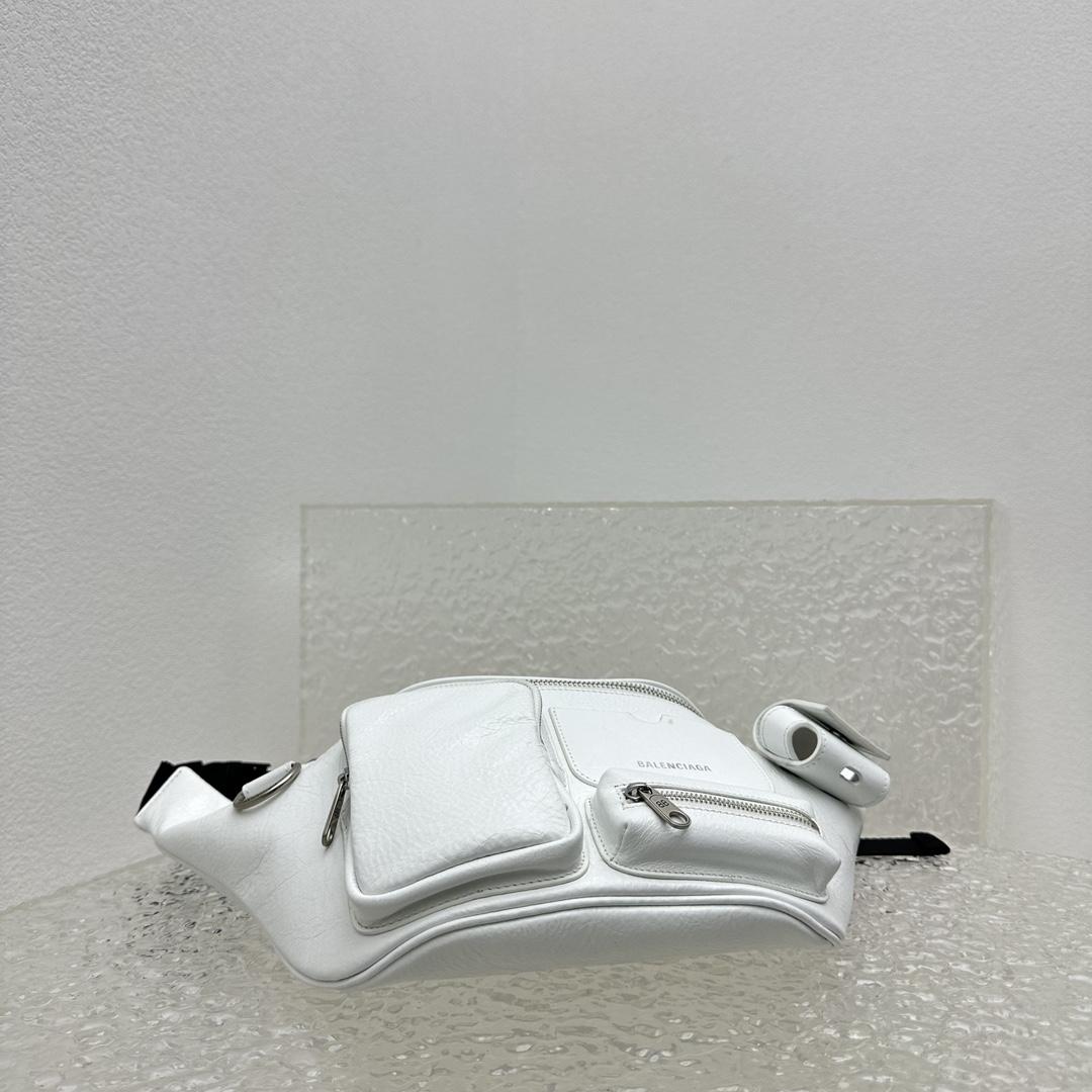 Balenciaga Superbusy Beltpack In White - PerfectKickZ