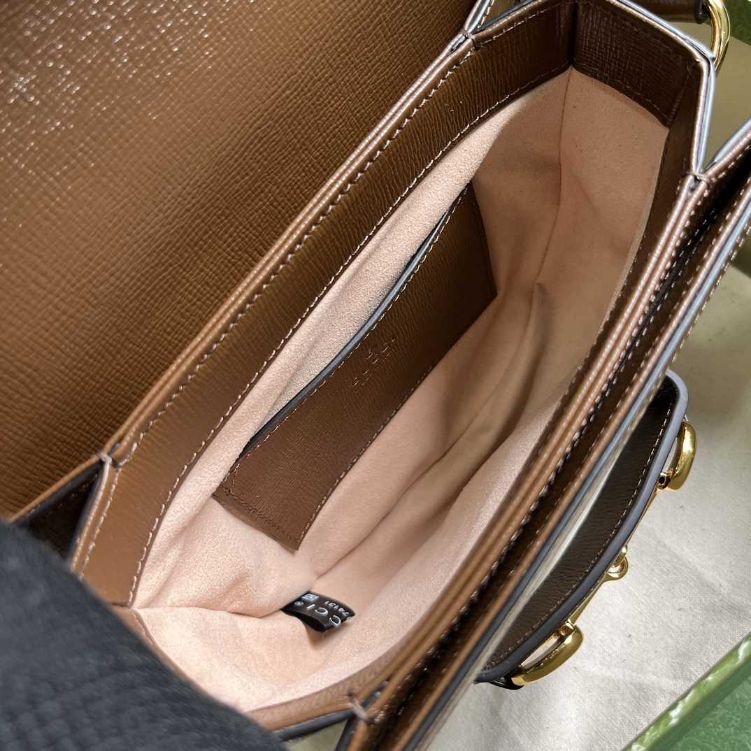 Gucci Horsebit 1955 Mini Rounded Bag (20x 13x 6cm) - PerfectKickZ