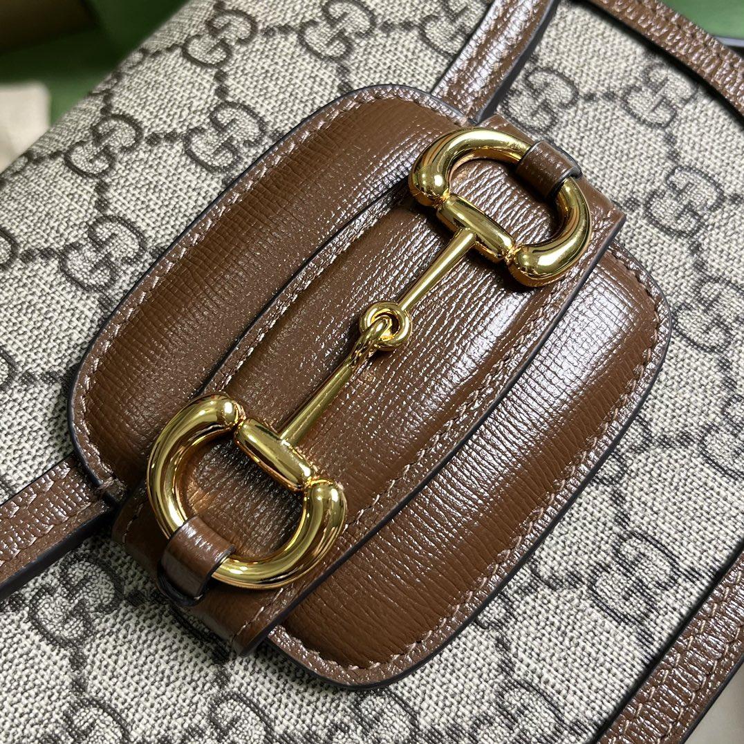 Gucci Horsebit 1955 Mini Rounded Bag (20x 13x 6cm) - PerfectKickZ