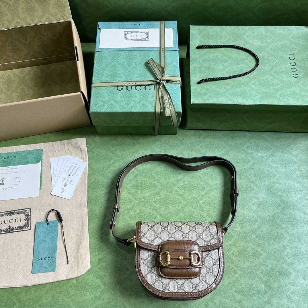 Gucci Horsebit 1955 Mini Rounded Bag (20x 13x 6cm) - PerfectKickZ