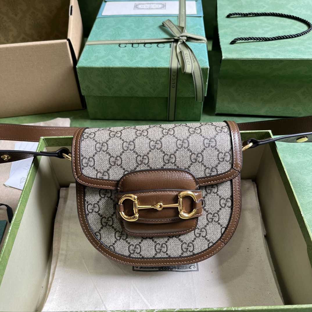 Gucci Horsebit 1955 Mini Rounded Bag (20x 13x 6cm) - PerfectKickZ